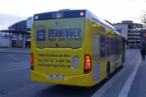 A. Wießmann & Sohn / MIL-MW 411 / Aschaffenburg, Hauptbahnhof/ROB / Mercedes-Benz O 530 LE Ü C2 / Aufnahemdatum: 09.04.2021 / Werbung: Berninger Hoch- und Tiefbau