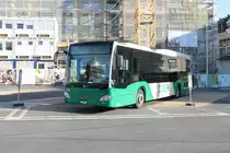 MBC Nr. 215 (Mercedes Citaro C2 O530LE) am 20.3.2021 beim Bhf. Morges
