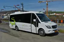 SL 3502, Mercedes Benz Sprinter von Sales Lentz, als SEV zwischen Wiltz und Kautenbach unterwegs, aufgenommen am Bahnhof in Wiltz am 09.04.2021.

