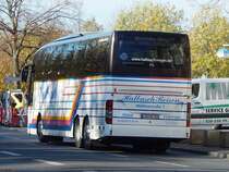 Mercedes Travego von Halbasch Reisen aus Deutschland in Berlin am 31.10.2018