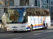 Mercedes Travego von Halbasch Reisen aus Deutschland in Berlin am 31.10.2018