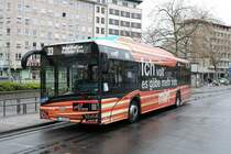 ICB Solaris Electric Wagen 232 am 10.04.21 in Frankfurt am Main