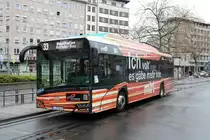 ICB Solaris Electric Wagen 232 am 10.04.21 in Frankfurt am Main