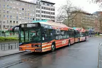 ICB Solaris Electric Wagen 232 am 10.04.21 in Frankfurt am Main