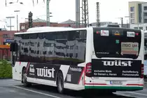 Stadtwerke Aschaffenburg / Wagen 168 (AB-VA 68) / Aschaffenburg, Hauptbahnhof/ROB / Mercedes-Benz O 530 II / Aufnahemdatum: 10.04.2021 / Werbung: Modehaus Wüst