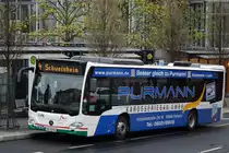 Stadtwerke Aschaffenburg / Wagen 196 (AB-VA 96) / Aschaffenburg, Luitpoldstr. (Hst Stadthalle) / Mercedes-Benz O 530 C2 hybrid / Aufnahemdatum: 10.04.2021 / Werbung: Purmann Karosseriebau, Leiblein u. Goymann Rechtsanwälte (Heck)