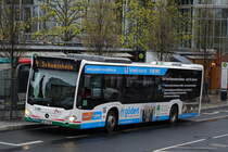 Stadtwerke Aschaffenburg / Wagen 198 (AB-VA 98) / Aschaffenburg, Luitpoldstr. (Hst Stadthalle) / Mercedes-Benz O 530 C2 / Aufnahemdatum: 10.04.2021 / Werbung: Gödert Immobilien (links und Heck)/Lenk Karosserie (rechts)