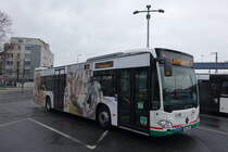 Stadtwerke Aschaffenburg / Wagen 209 (AB-VA 9) / Aschaffenburg, Hauptbahnhof/ROB / Mercedes-Benz O 530 C2 hybrid / Aufnahemdatum: 10.04.2021 / Werbung: Juwelier Vogl