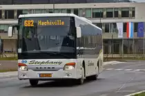 VS 3067 Setra S 415 LE von Autocars Stephany, nahe dem Bahnhof von Clervaux. 12.04.2021