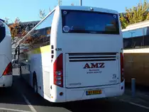 Volvo 9500 von AMZ Borssele Touringcarbedrijf aus den Niederlanden in Berlin am 31.10.2018