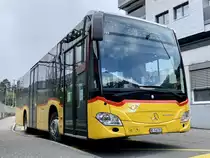 MB C2 K '10749' vom PU Tobler SA, Rebeuvelier am 12.4.21 beim Bahnhof Moutier.