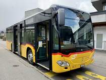 MB C2 K '10750' vom PU Tobler Nicolas SA, Rebeuvelier am 12.4.21 beim Bahnhof Moutier.