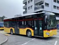 MB C2 K '10749' vom PU Tobler SA, Rebeuvelier am 12.4.21 bei der Abfahrt vom Bahnhof Moutier.