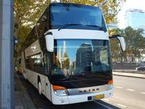 Setra 431 DT Vorführwagen aus Dänemark in Berlin am 31.10.2018