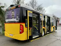 Heckansicht des MB C2 K '11094' vom PU Erne Bus AG, Full am 13.4.21 beim Bahnhof Koblenz.