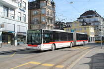 St.Gallerbus Nr. 285 (MAN A23 Lion's City GL) am 28.3.2021 beim Schiebenertor