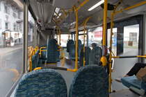 Innenraum MAN Niederflurbus 3. Generation (Lion's City) von Postbus (BD-15382). Aufgenommen 2.4.2021.