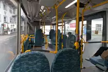 Innenraum MAN Niederflurbus 3. Generation (Lion's City) von Postbus (BD-15382). Aufgenommen 2.4.2021.