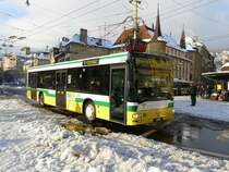 TN - MAN Bus Nr.204  NE 114204 unterwegs auf der Linie 9 in Neuchatel am 01.01.2009