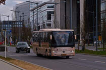 EW 1083, Mercedes Benz Integro von Emile Weber, begegnet mir in der Stadt Luxemburg. 13.04.2021