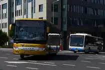 VV 2058 Setra S 415 UL von Vandivinit, in der Stadt Luxemburg. 17.06.2013