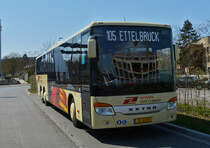 JC 6007,  Setra S 418 Le von Voyages Jos Clement, macht eine kurze Pause am Bahnhof in Ettelbrück.17.04.2021  