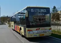 JC 6007,  Setra S 418 Le von Voyages Jos Clement, macht eine kurze Pause am Bahnhof in Ettelbrück.17.04.2021  