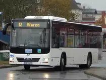 MAN Lion's City LE Ü der MVVG in Neubrandenburg am 11.11.2018