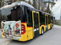 Heckansicht des MB C2 K '10912' von Rolf Stutz, Jonen am 19.4.21 beim Bahnhof Uitikon-Waldegg.