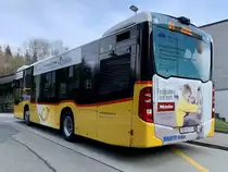 Heckansicht des MB C2 K hybrid '11362' von Rolf Stutz, Jonen am 19.4.21 beim Bahnhof Uitikon-Waldegg.