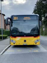 Frontansicht des MB C2 K hybrid '11362'  ZH 52707  vom PU Rolf Stutz, Jonen am 19.4.21 beim Bahnhof Uitikon-Waldegg.