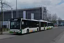 UC 8248, Mercedes Benz Citaro vom Tice, an der Bushaltestelle Esch Av. du Rock'n'Rol. 14.04.2021
