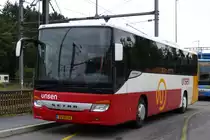 VU 4034, Setra S 415 UL von Voyages Unsen, am Bahnhof in Ettelbrück. 17.08.2015 

