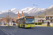 Mercedes-Benz O 530 III (Citaro 2. Generation) von Ledermair (SZ-927KX) als Ortsbus Telfs Linie 3b in Telfs, Untermarktstraße. Aufgenommen 8.4.2021.
