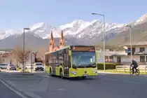 Mercedes-Benz O 530 III (Citaro 2. Generation) von Ledermair (SZ-927KX) als Ortsbus Telfs Linie 3b in Telfs, Untermarktstraße. Aufgenommen 8.4.2021.