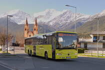Mercedes-Benz O 550 (Integro) von Postbus (BD-14756) als Lnie 4123 in Telfs, Untermarktstraße. Aufgenommen 8.4.2021.