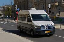 AT 5500, VW Crafter von Alltra, unterwegs in der Stadt Luxemburg. 20.04.2021 