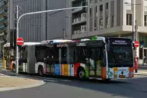 TG 5054, Mercedes Benz Citaro des VDL, auf dem Weg zum Hauptbahnhof der Stadt Luxemburg. 20.04.2021