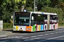 DC 9559, Mercedes Benz Citaro des VDL, hält kurz an einer Haltestelle in der Stadt Luxemburg. 23.08.2018