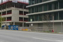 Haltestelle Schaftenau Fa. Sandoz. Aufgenommen 4.5.2021.