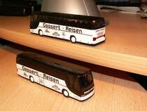 Eigenumbau des Rietze Modell Setra 315 HD mit der Beschriftung der Firma Gassert Blieskastel.