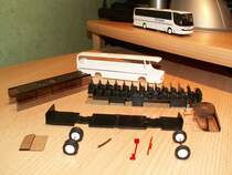 Rietze Modell Setra 315 HD vor/w�rend dem Eigenumbau zum Bus der Firma Gassert Blieskastel.