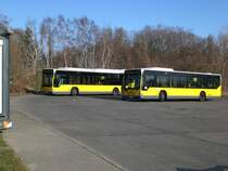 Mercedes-Benz O 530 I (Citaro)auf der Linie 156 nach S-Bahnhof Storkower Stra�e an der Haltestelle Stadion Buschallee/Hansastra�e.