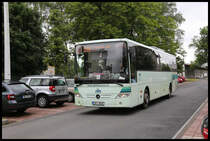 Dieser Mercedes Intouro Bus verkehrte am 29.06.2021 im Liniendienst der CSAD zwischen Eger und Marienbad, hier am Bahnhof Mariansky Lazne!
