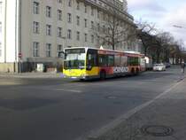 Mercedes-Benz O 530 I (Citaro) auf der Linie 109 nach Flughafen Tegel an der Haltestelle Hertzallee.