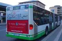 Stadtwerke Aschaffenburg / Wagen 148 (AB-VA 48) / Aschaffenburg, Hauptbahnhof/ROB / Mercedes-Benz O 530 G / Aufnahemdatum: 15.04.2021 / Werbung: Dirk Braun GmbH Wärmemessdienst (TB)/Rechtsanwälte Dr. Häcker & Kollegen (Heck)