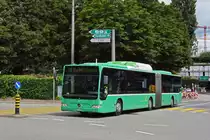 Mercedes Citaro 724, auf der Linie 36, fährt bei der Haltestelle St. Jakob ein. Die Aufnahme stammt vom 30.06.2021.