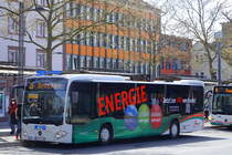 Kahlgrund-Verkehrs-Gesellschaft mbH (KVG) / AB-KV 1400 / Aschaffenburg, Hauptbahnhof/ROB / Mercedes-Benz O 530 Ü C2 / Aufnahemdatum: 24.04.2021 / Werbung: Aschaffenburger Versorgungs GmbH