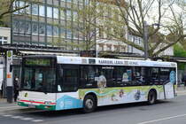 Stadtwerke Aschaffenburg / Wagen 152 (AB-VA 52) / Aschaffenburg, Hauptbahnhof/ROB / MAN NL 263 / Aufnahemdatum: 29.04.2021 / Werbung: www.wo-wenn-nicht-hier.com