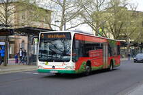 Stadtwerke Aschaffenburg / Wagen 173 (AB-VA 73) / Aschaffenburg, Hauptbahnhof/ROB / Mercedes-Benz O 530 II / Aufnahemdatum: 29.04.2021 / Werbung: Sparkasse Aschaffenburg-Alzenau Immobilien